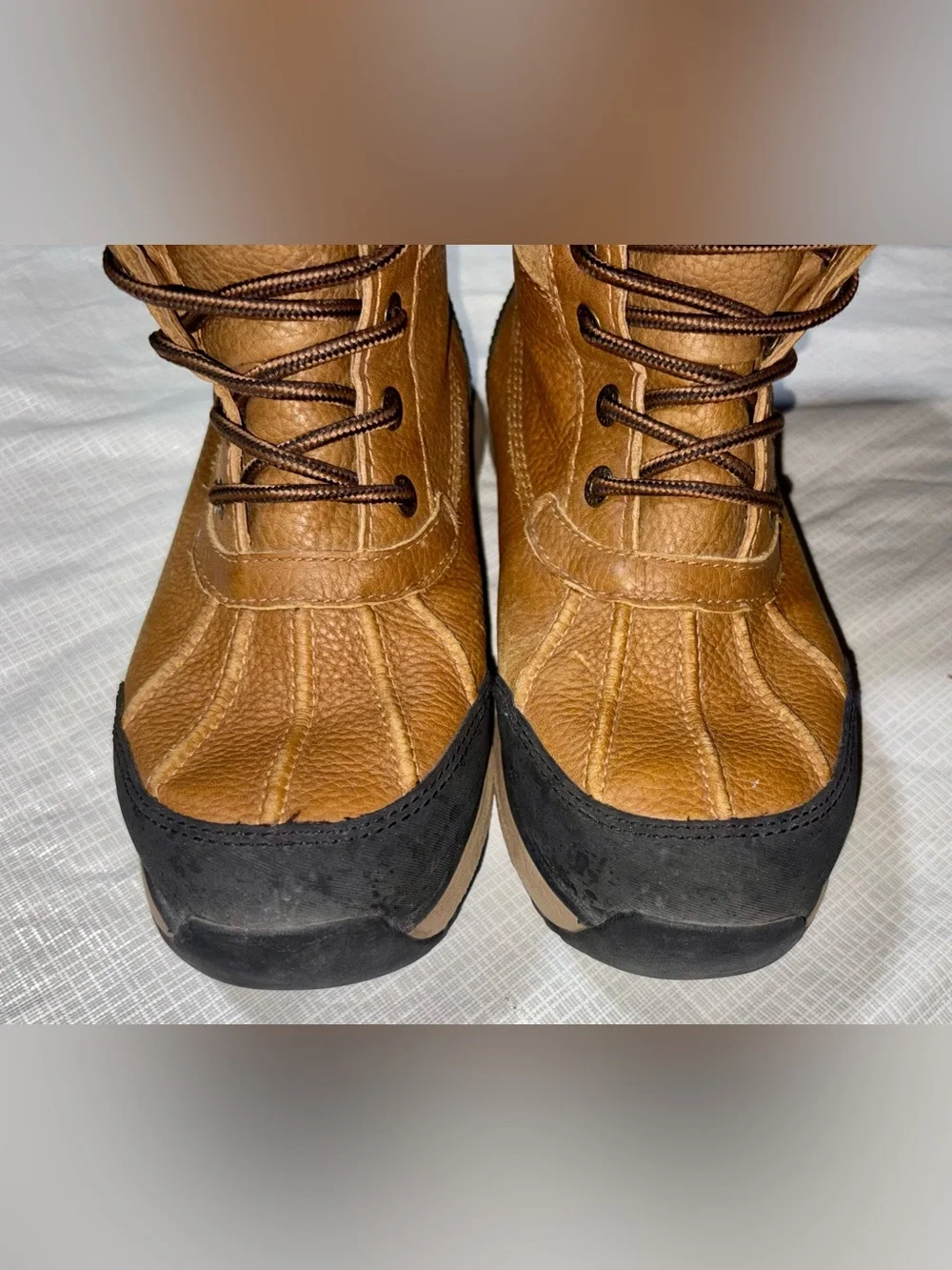 UGG Adirondack Women’s Sz 8 39 Brown & Black Waterproof Leather Shearling Boots